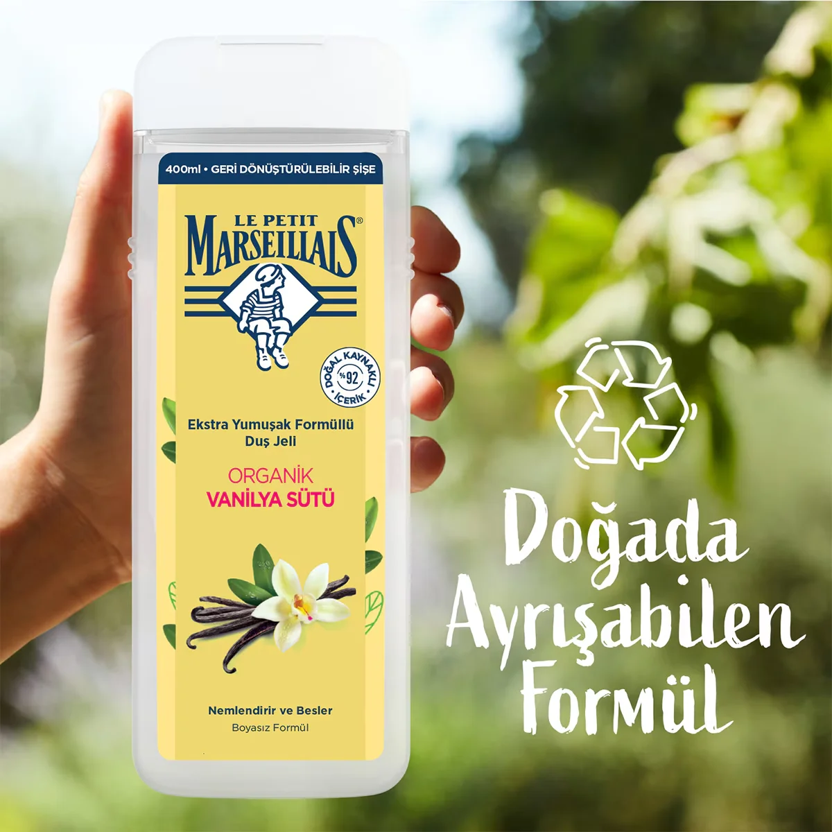 Le Petit Marseillais Duschgel mit Bio-Vanillemilch 400ml