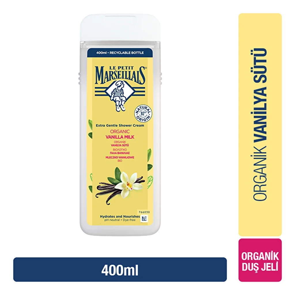 Le Petit Marseillais Duschgel mit Bio-Vanillemilch 400ml
