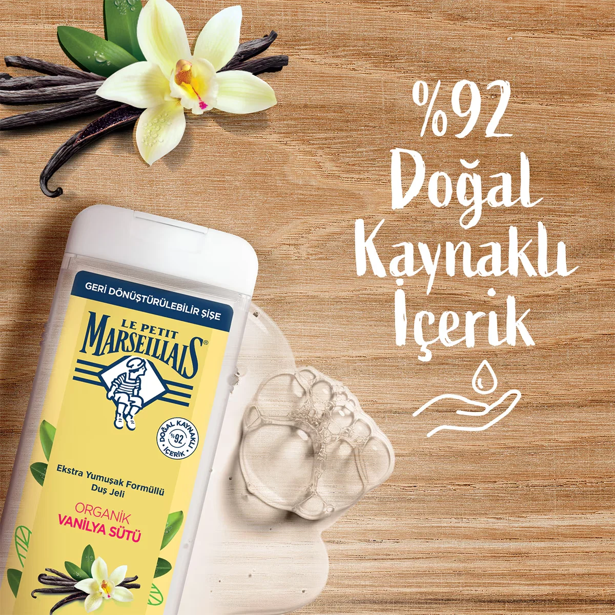 Le Petit Marseillais Duschgel mit Bio-Vanillemilch 400ml