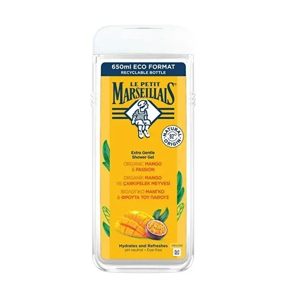 Le Petit Marseillais Shower Gel Organic Mango & Passion Fruit 650 ml