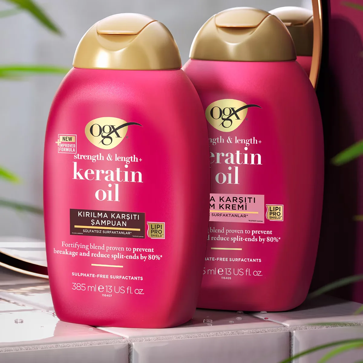 OGX Anti-Breakage Keratin Oil Shampoo 385ml
