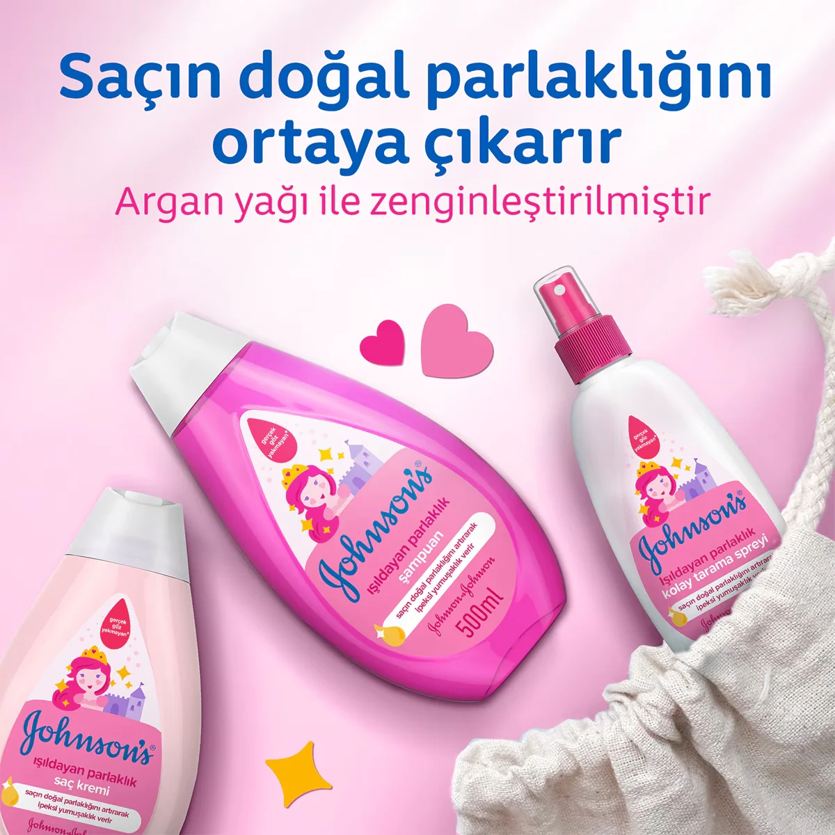 Обеспечьте Сияющий Блеск и Мягкость Волос с Johnson's Baby