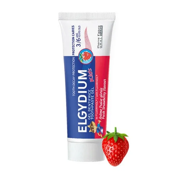 Pierre Fabre Oral Care Elgydium Strawberry Flavored 3-6 years Old Children's Toothpaste 50 ml
