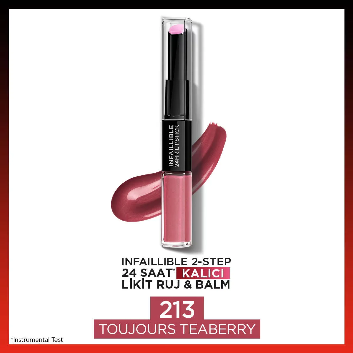L'Oréal Paris Infaillible 2-step 24 Hour Liquid Lipstick &amp; Balm 213 toujours Teaberry