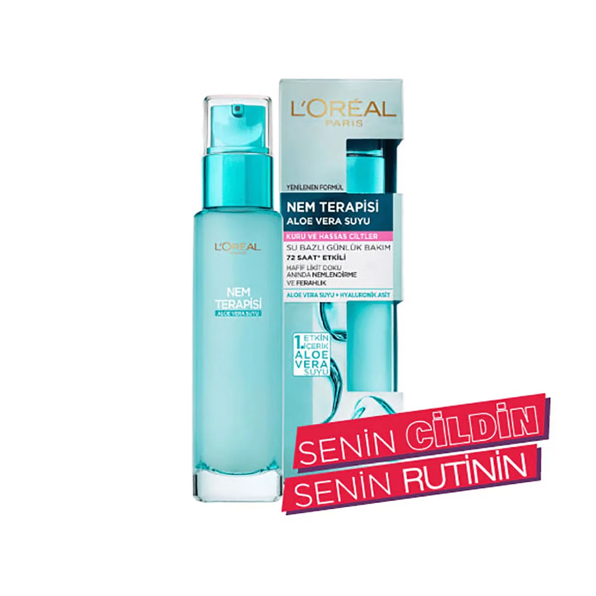 L'Oréal Paris Moisture Therapy Aloe Vera Juice Dry And Sensitive Skin 70 ml