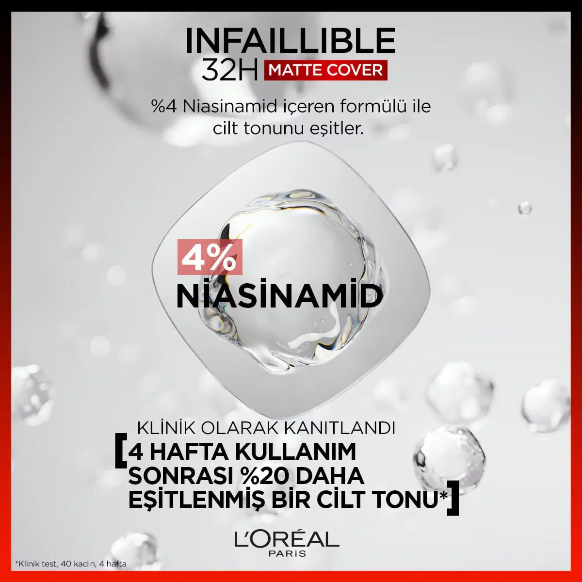 L'Oréal Paris Infaillible 32 ч Матовая основа с высоким покрытием - 155 холодный подтон 30 мл