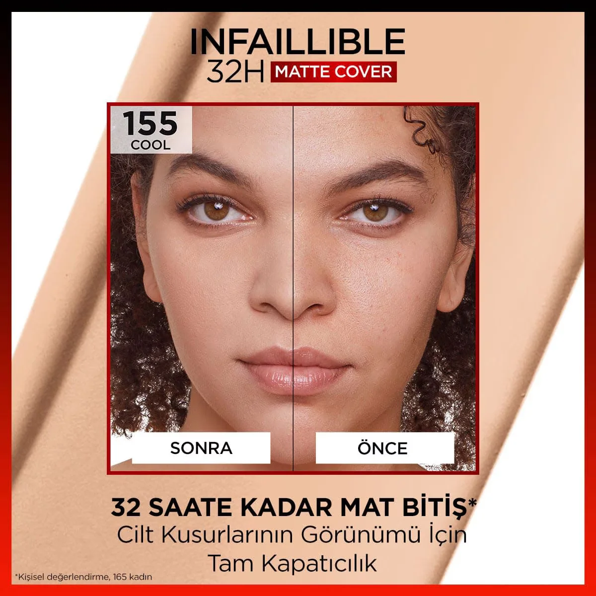 L'Oréal Paris Infaillible 32 ч Матовая основа с высоким покрытием - 155 холодный подтон 30 мл