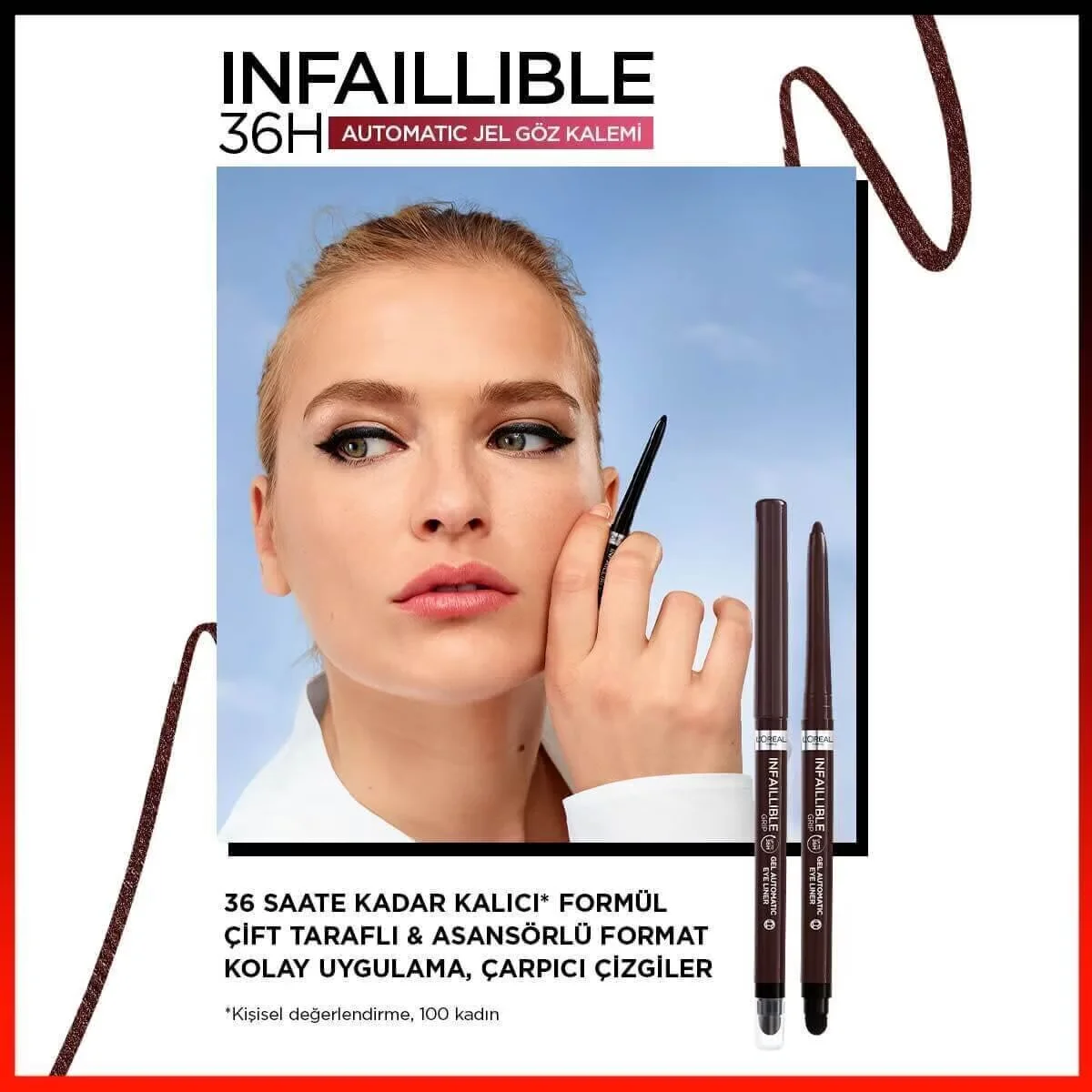 L'Oréal Paris Infaillible Gel Eyeliner Stift - Braun