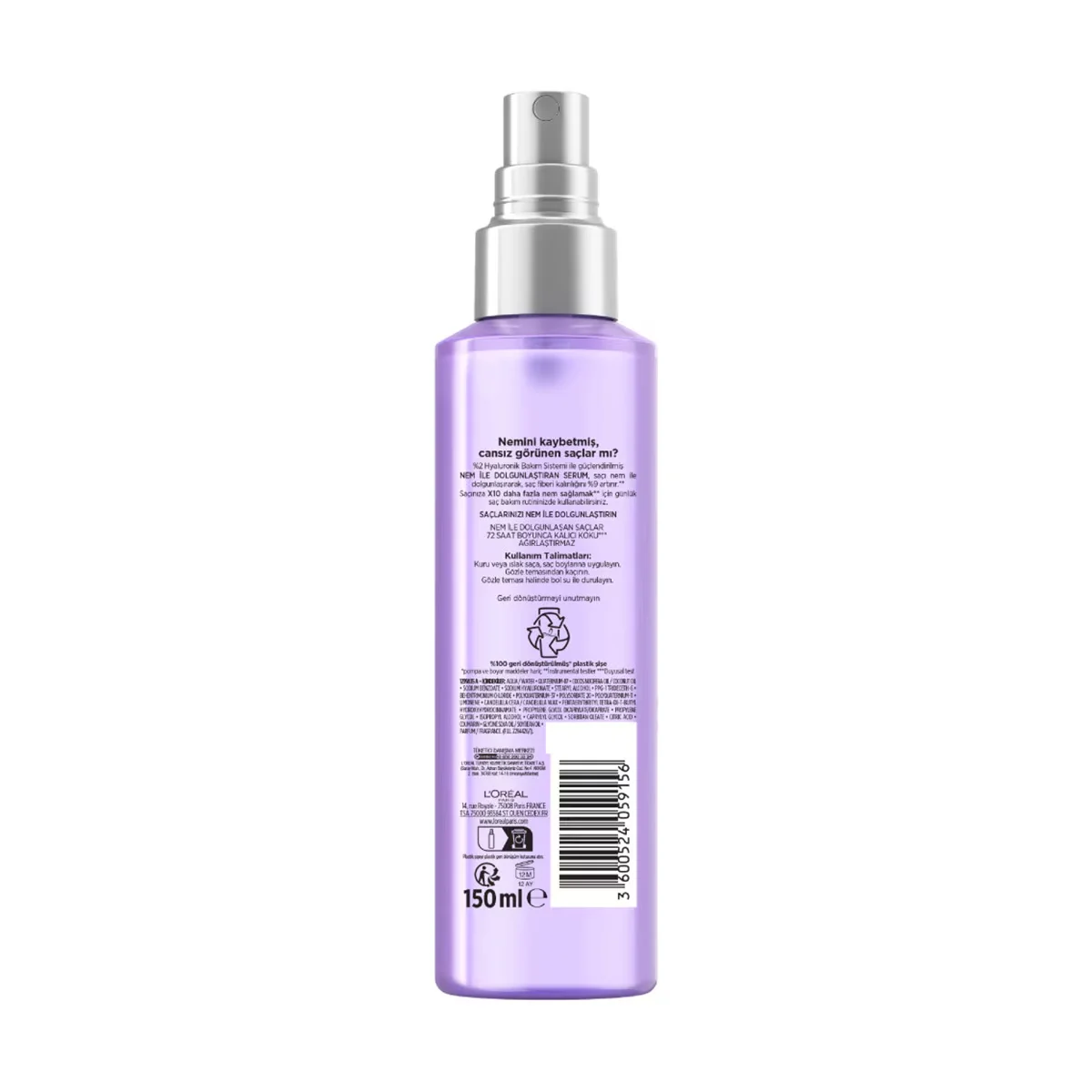 L'Oréal Paris Elseve Hydra Hyaluronic Moisture Plumping Serum 150 ml