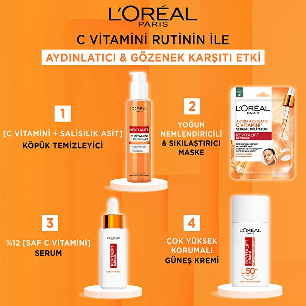 L'Oréal Paris Revitalift Klinische Serum Maske 26g
