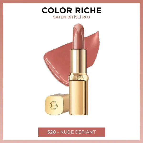 L'Oréal Paris Color Riche Satin Lippenstift 520 Nude Defiant