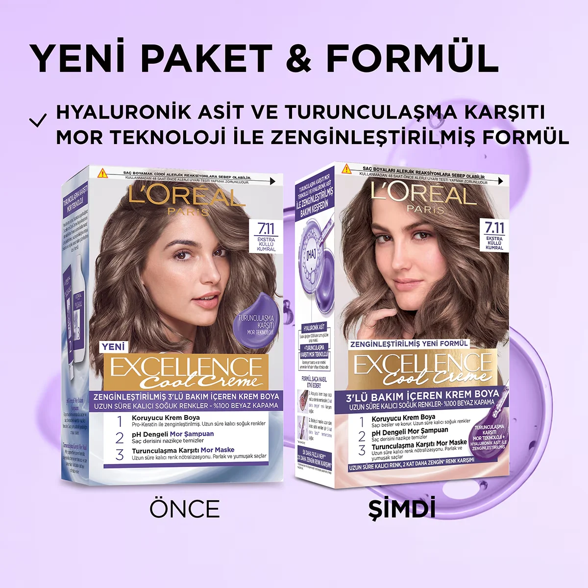 L'Oreal Paris Excellence 7.11 Extra Aschrot Haarfarbe