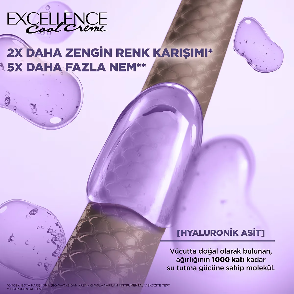L'Oréal Paris Excellence Cool Creme Hair Dye 7.11 extra Ashy Auburn