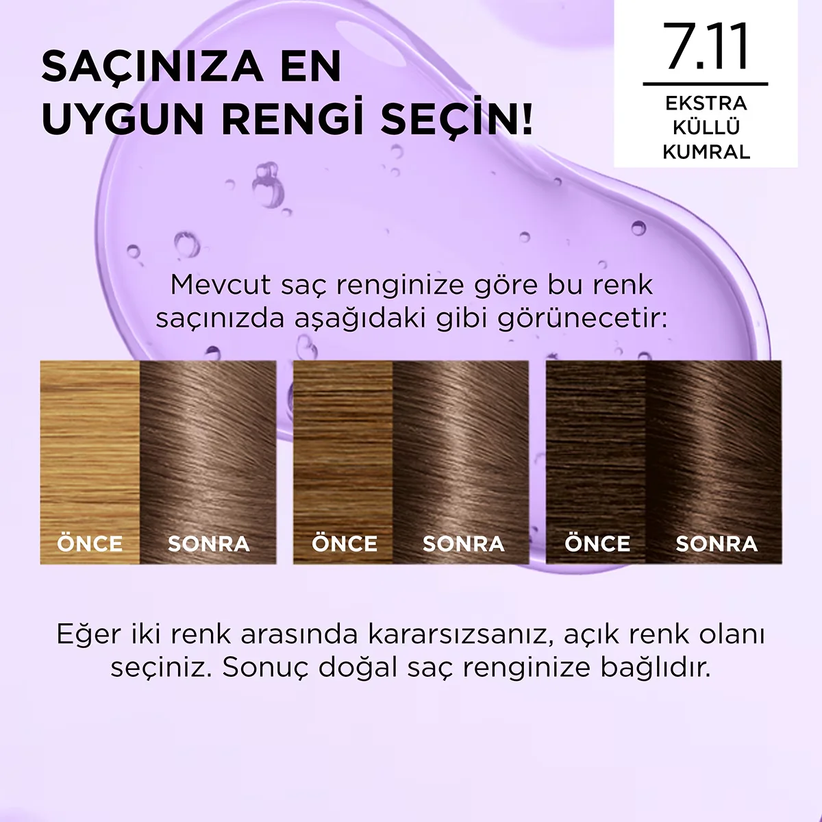L'Oréal Paris Excellence Cool Creme Hair Dye 7.11 extra Ashy Auburn