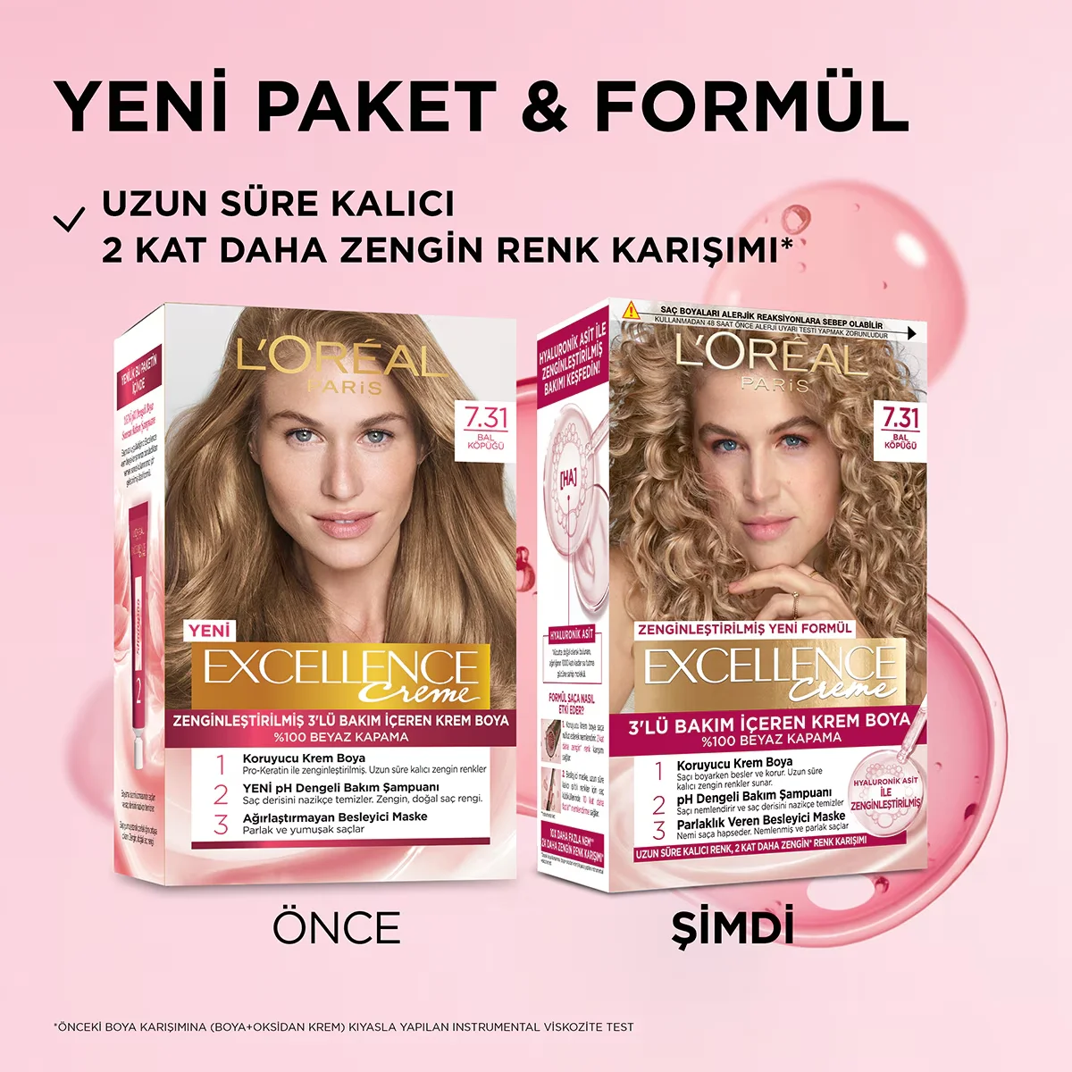 L'Oréal Paris Excellence 7.31 Honig Schaum Haarfarbe