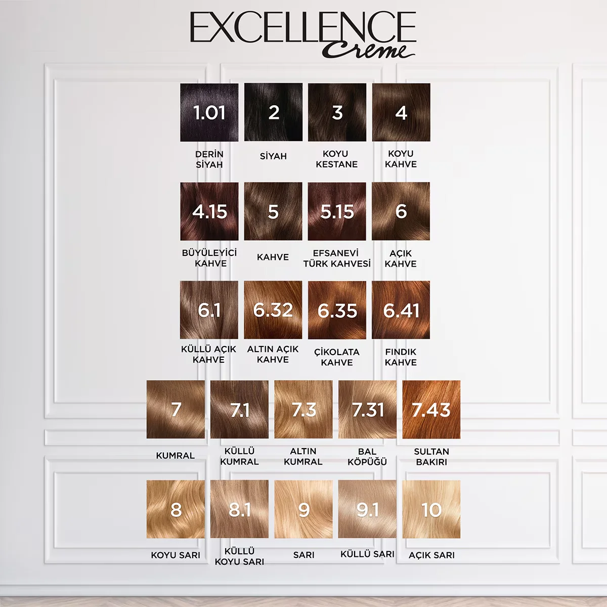 L'Oréal Paris Excellence Creme Hair Dye - 7.31 honey Foam