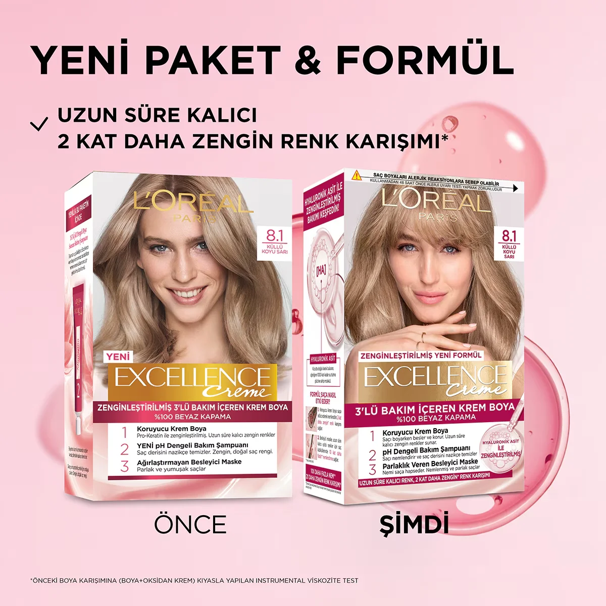 L'Oreal Paris Excellence Haarfarbe 8.1 Asch Dunkelblond