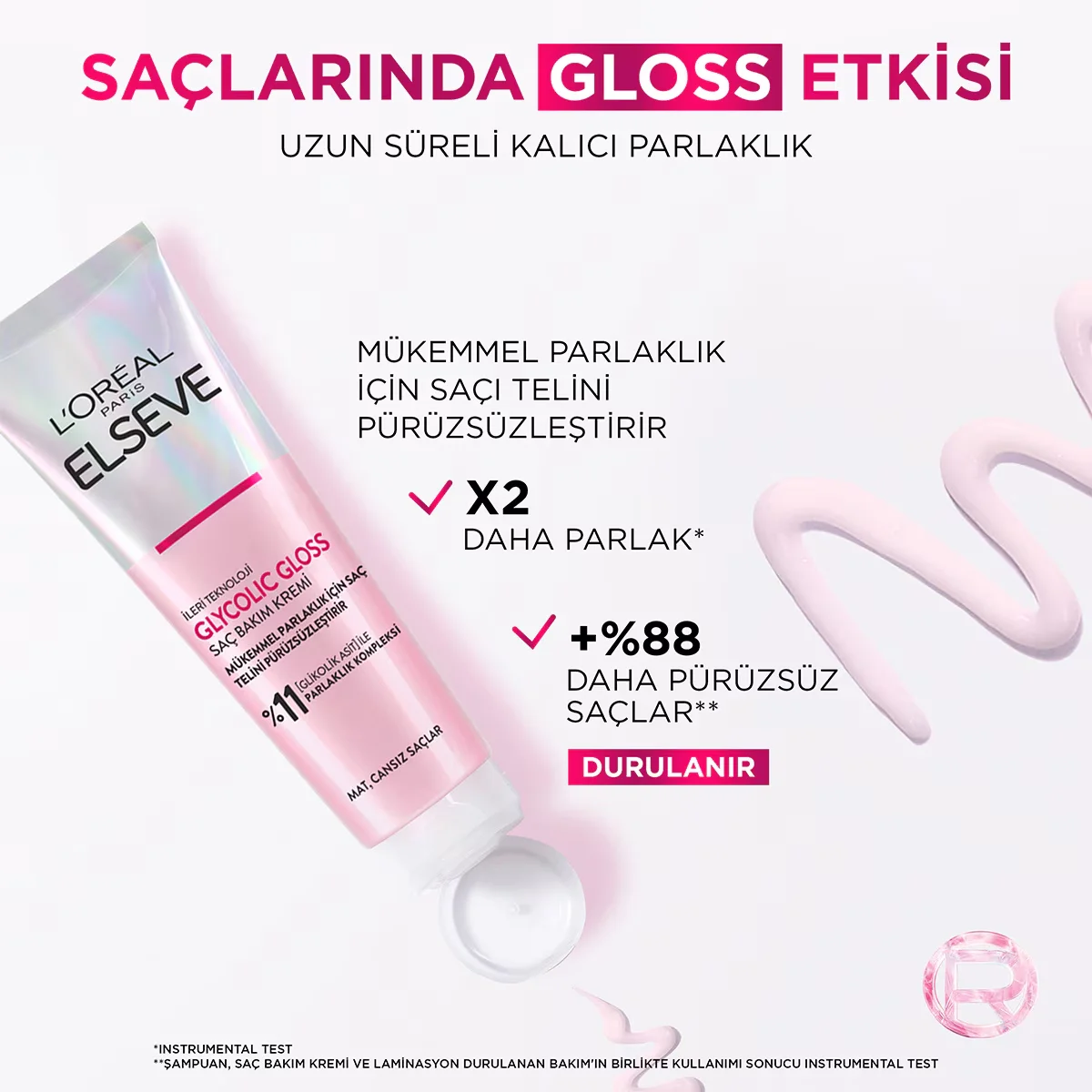 Придайте волосам сияние и гладкость с Elseve Glycolic Gloss