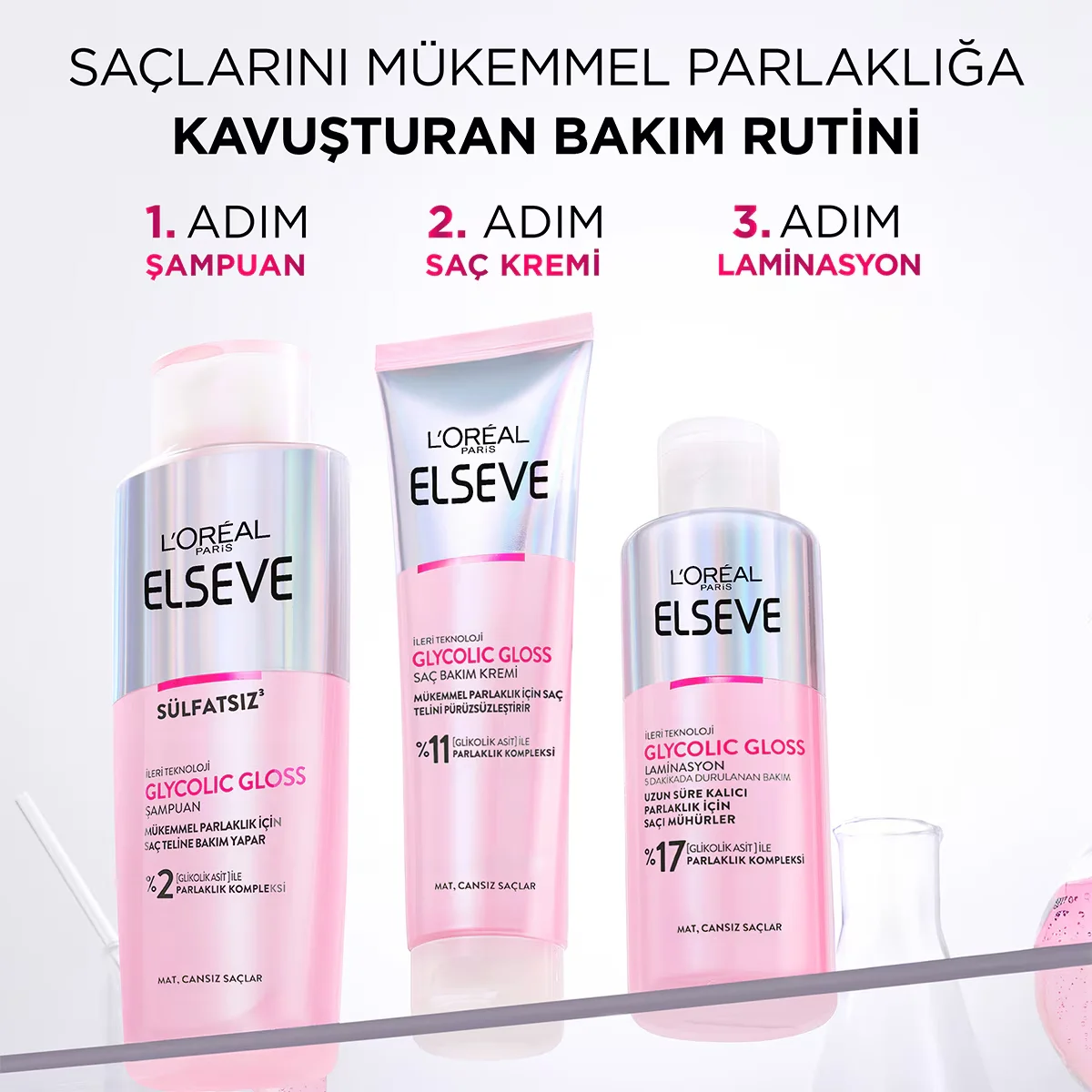 Придайте волосам сияние и гладкость с Elseve Glycolic Gloss