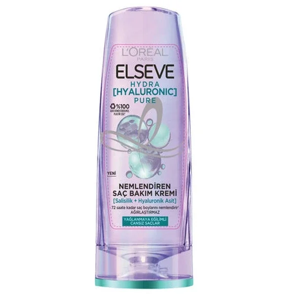 Elseve Hydra Hyaluronic Pure Moisturizing Hair Care Cream 250 ml