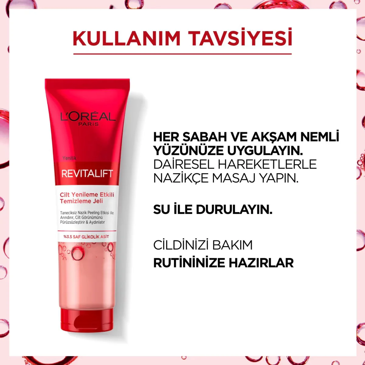 L'Oréal Paris Revitalift Skin Renewal Effective Cleansing Gel 150 ml (glycolic Acid)