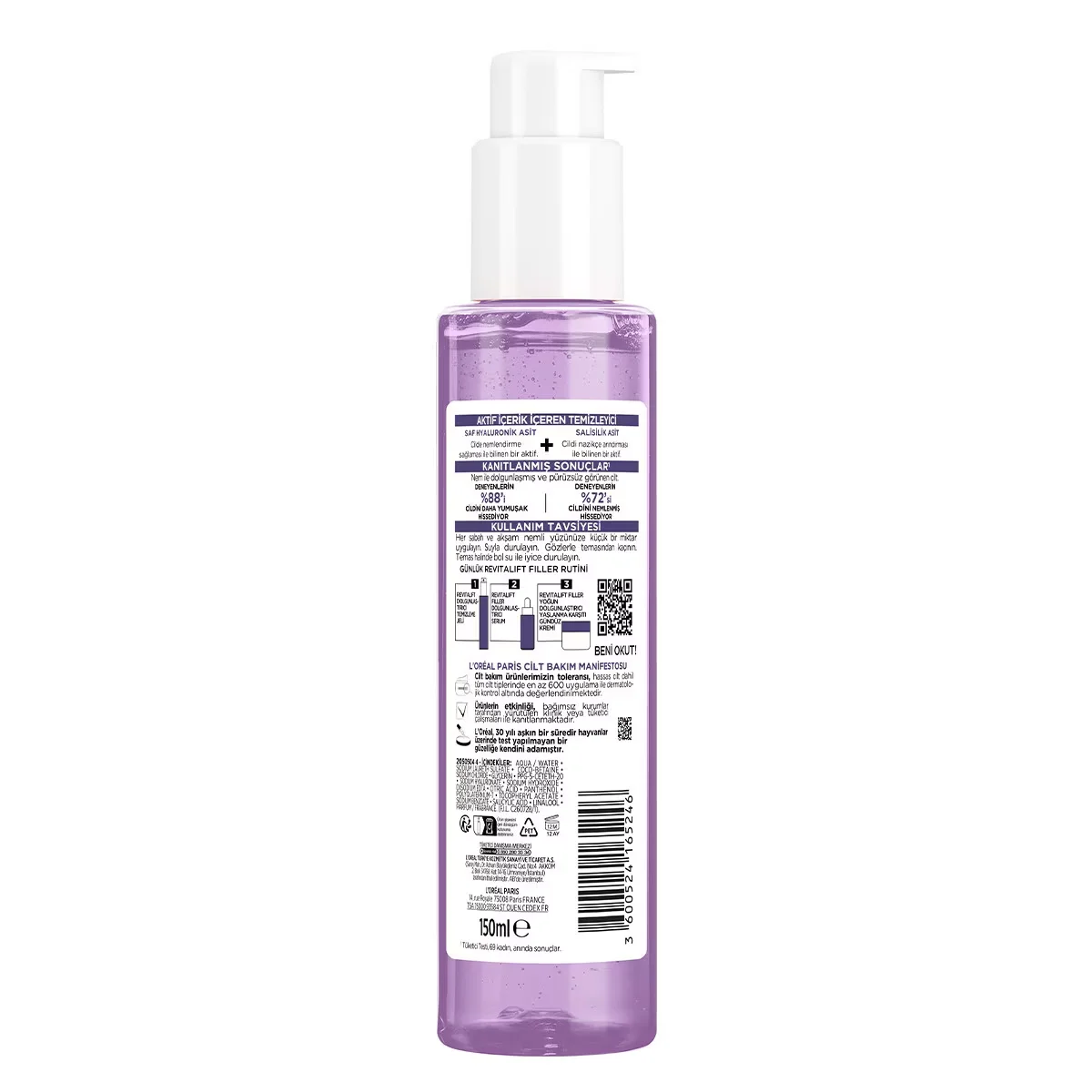 L'Oréal Paris Revitalift Hyaluronsäure Reinigungsgel 150ml