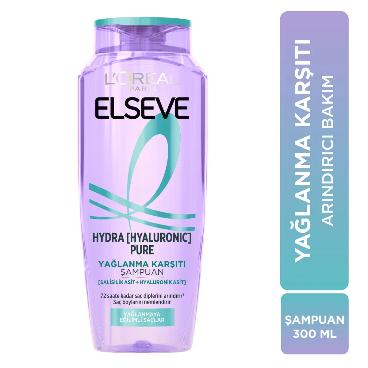 L'Oréal Paris Elseve Hydra Hyaluronic Pure Anti-oily Purifying Shampoo With Salicylic Acid 300 ml