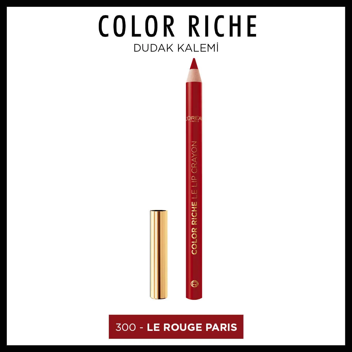 L'Oreal Paris قلم تحديد الشفاه كولور ريش من لوريال باريس 300 لو روج باريس