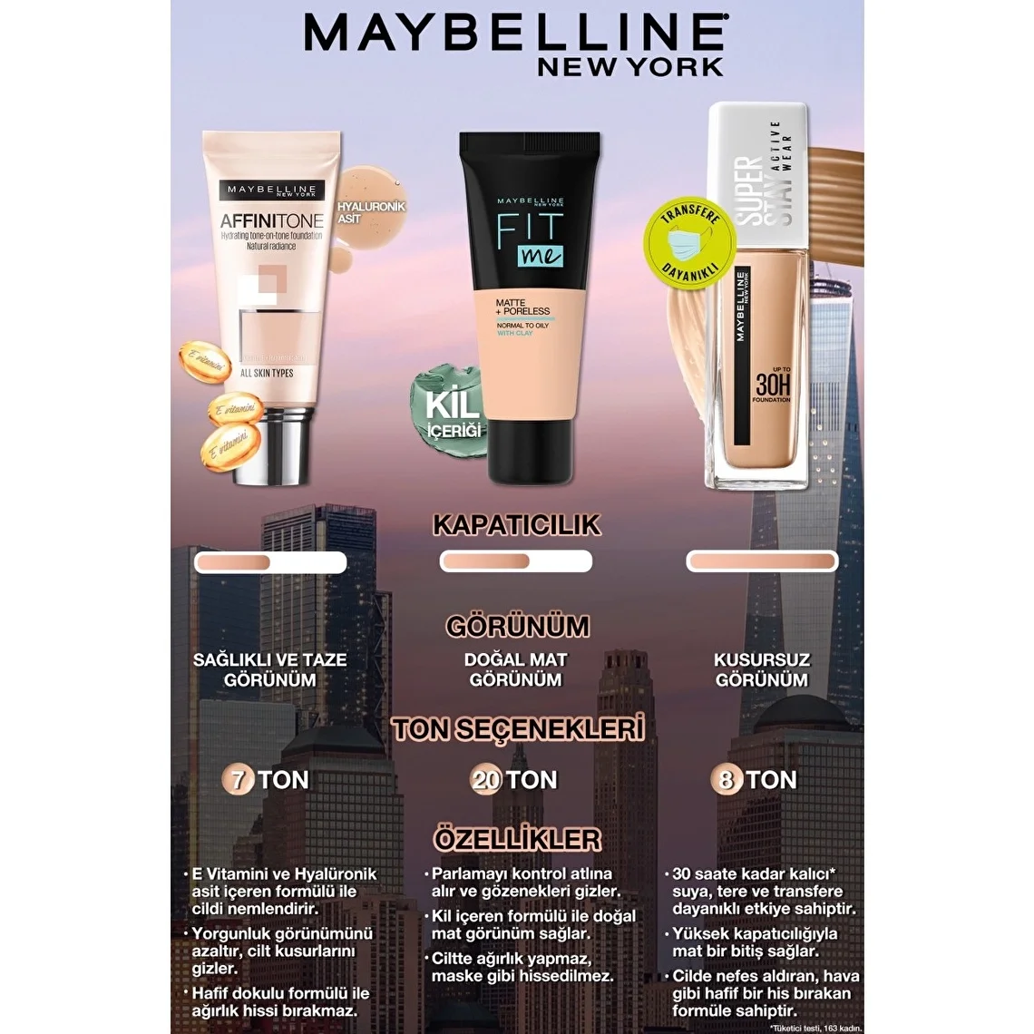 Тональный крем Maybelline New York Affinitone 16 Ванильный Розовый