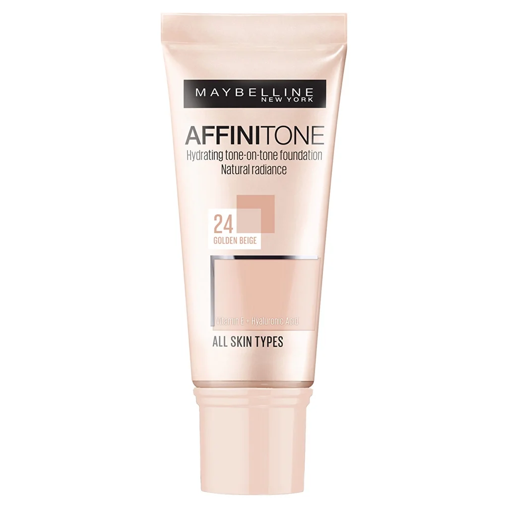 Maybelline Affinitone 24HR Foundation Goldbeige, makelloses Finish