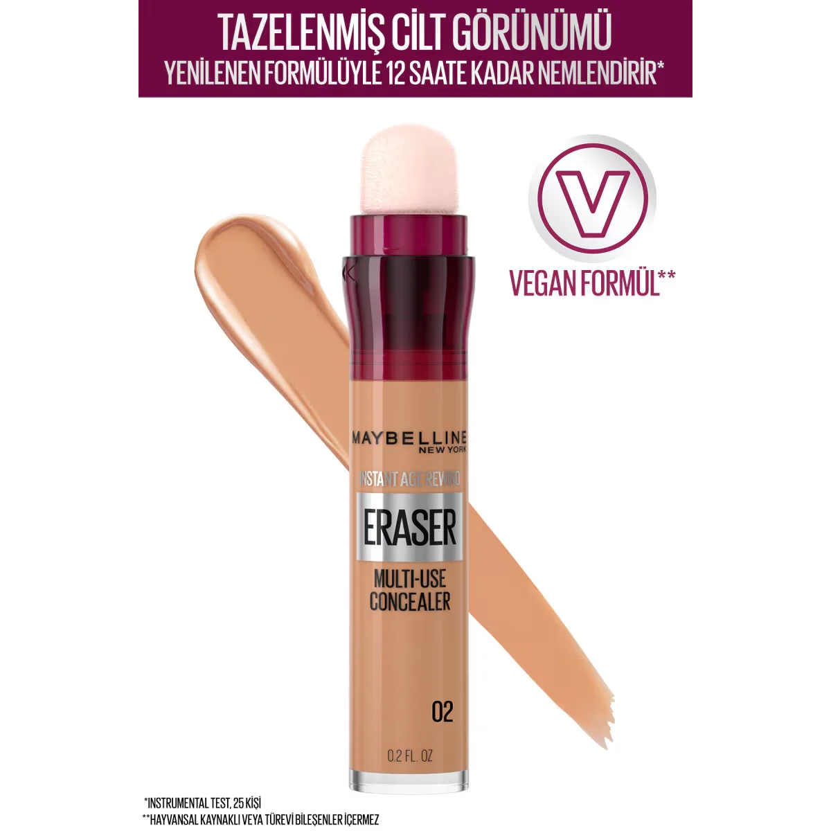 Maybelline Instant Age Rewind Eraser Eye Concealer - Under Eye Concealer 6.8 ml - 02 Nude