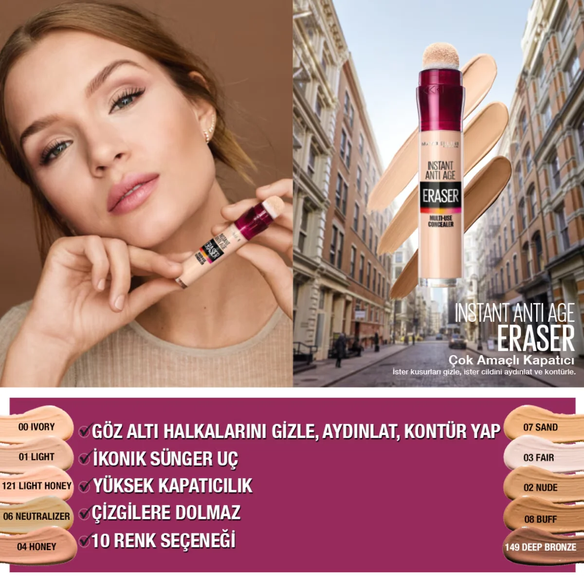 Maybelline Instant Age Rewind Eraser Eye Concealer 6.8 ml - 03 Fair