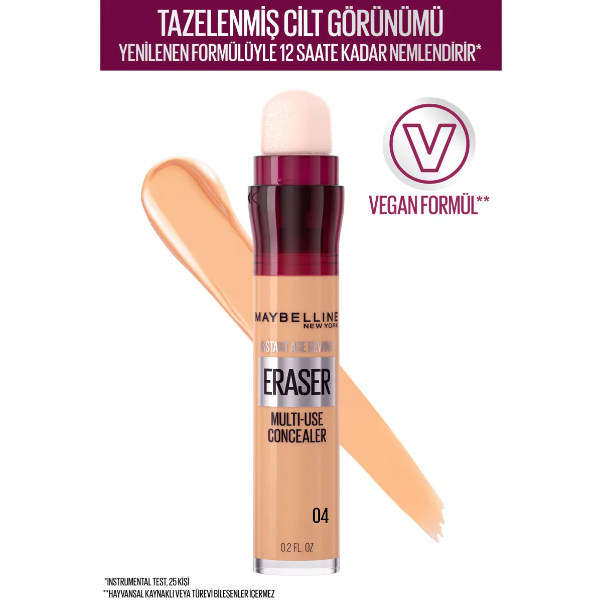 Maybelline New York Concealer - Instant Age Eraser Concealer 6.8 ml - 04 Honey