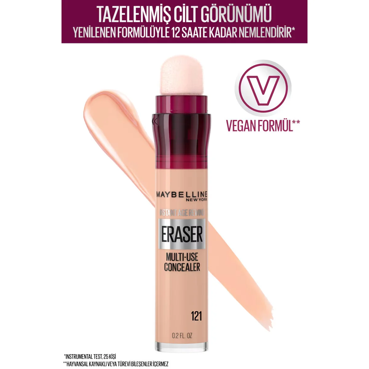 Maybelline New York Instant Age Eraser Concealer 6.8 ml - 121 Light Honey