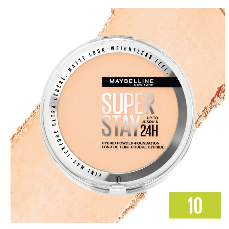 Maybelline SuperStay 24H Puderfoundation - Farbton 10, 9g