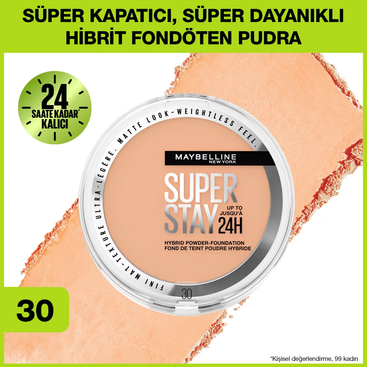 Erzielen Sie makellosen Teint: Maybelline SuperStay 24H Pude