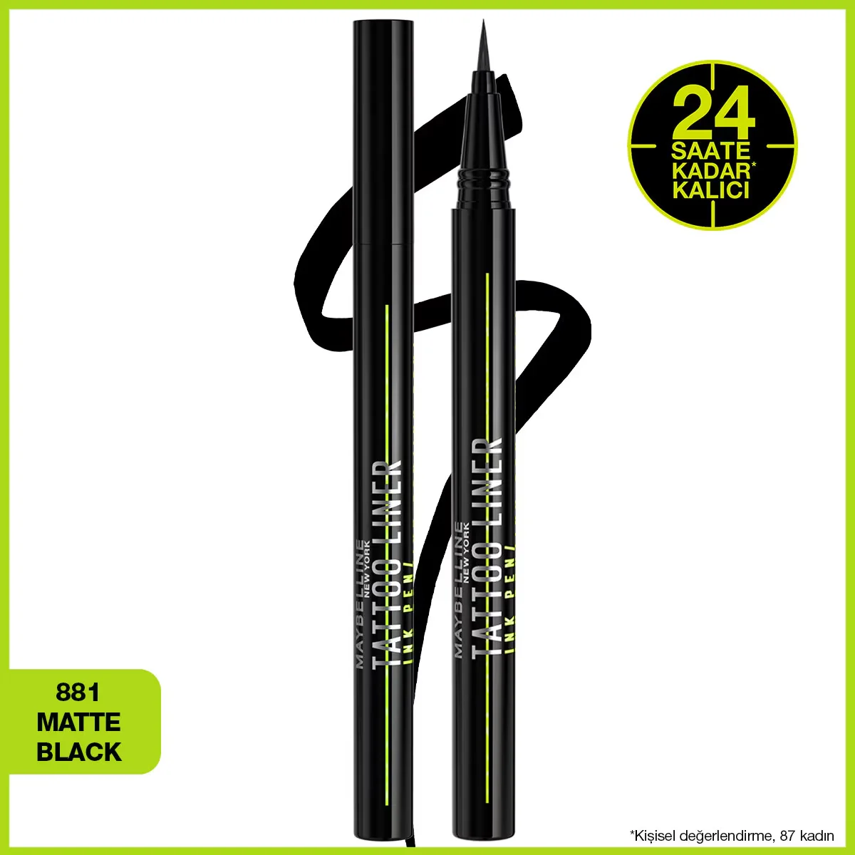 Maybelline Tattoo Liner Flüssig-Eyeliner - Jet Black Präzision