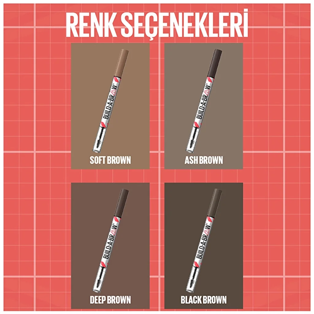 Карандаш и гель для бровей черный коричневый 2 в 1 от Maybelline Нью-Йорк