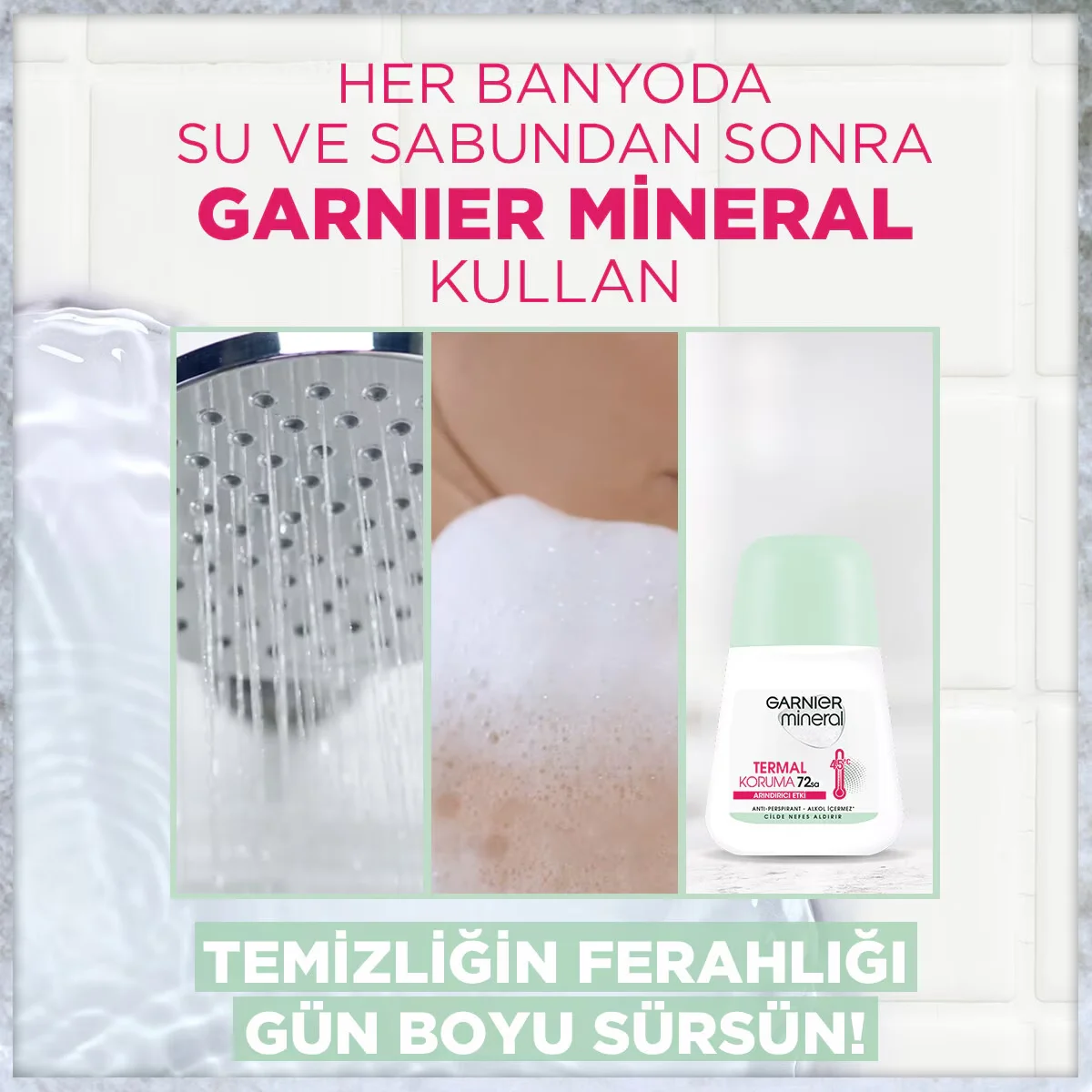 Наслаждайтесь 72-часовой термозащитой с Garnier Roll-On