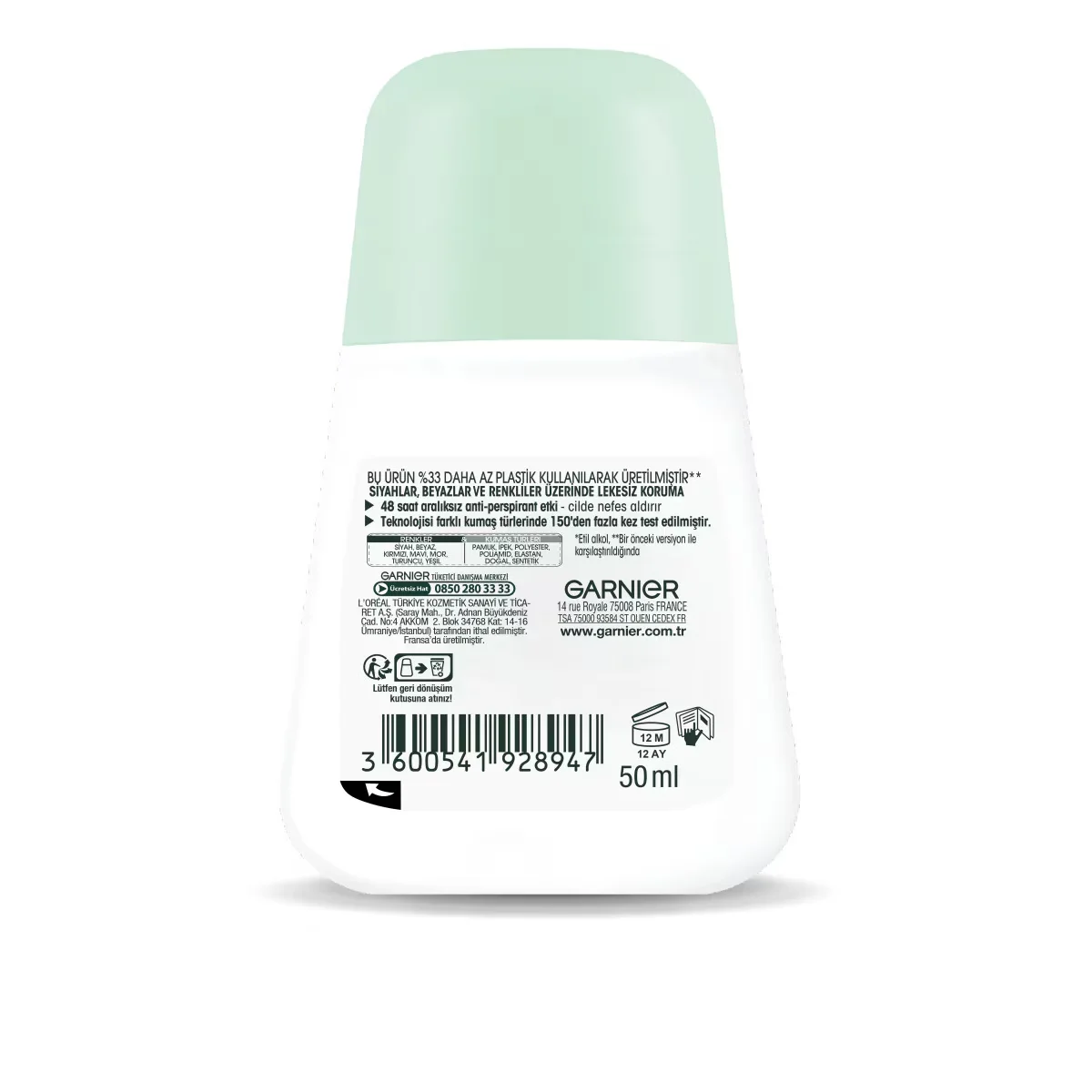 Erleben Sie 48h fleckenfreien Schutz mit Garnier Mineral Deo