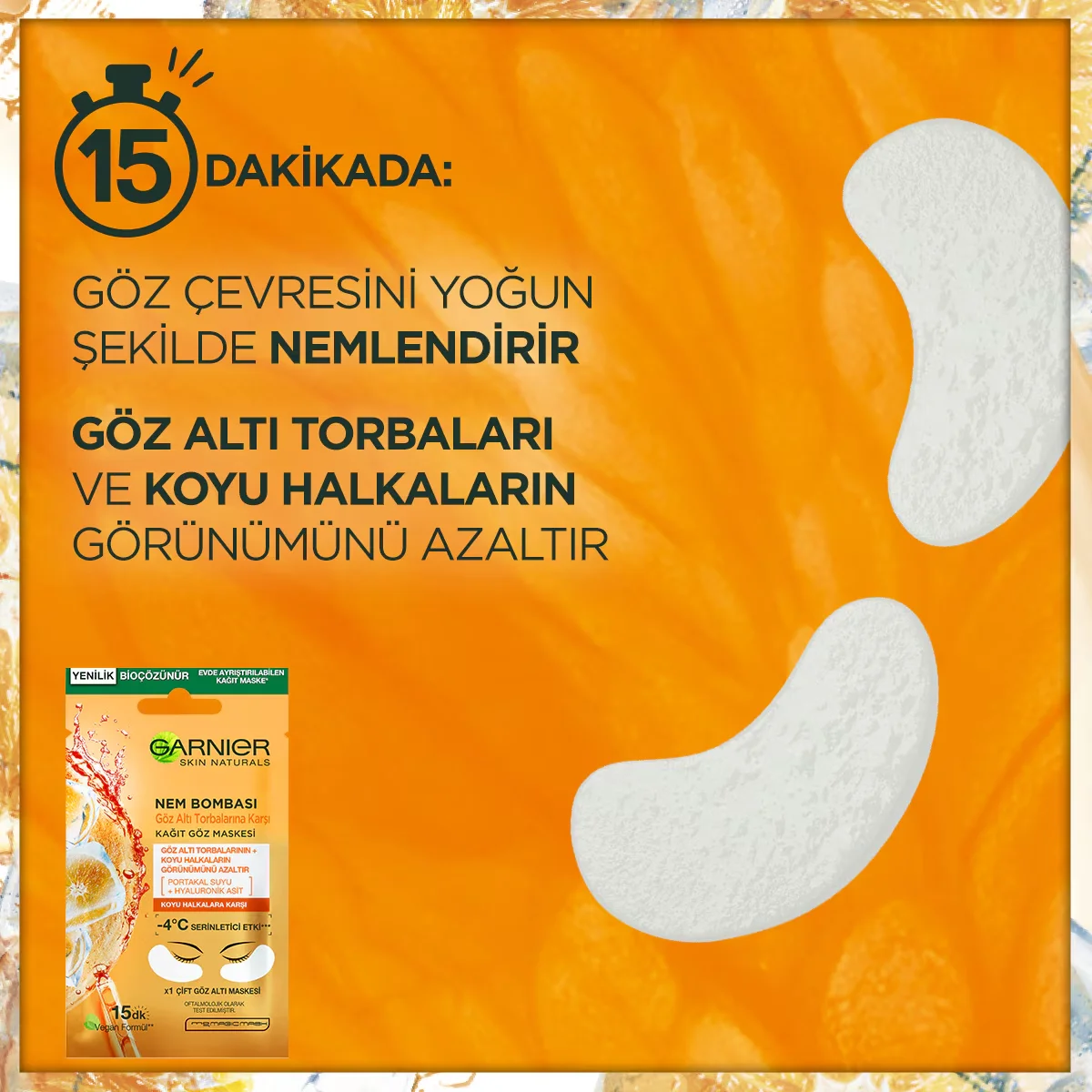 Маска для глаз Garnier Увлажняющая Бомба Освежающий Эффект 6 г