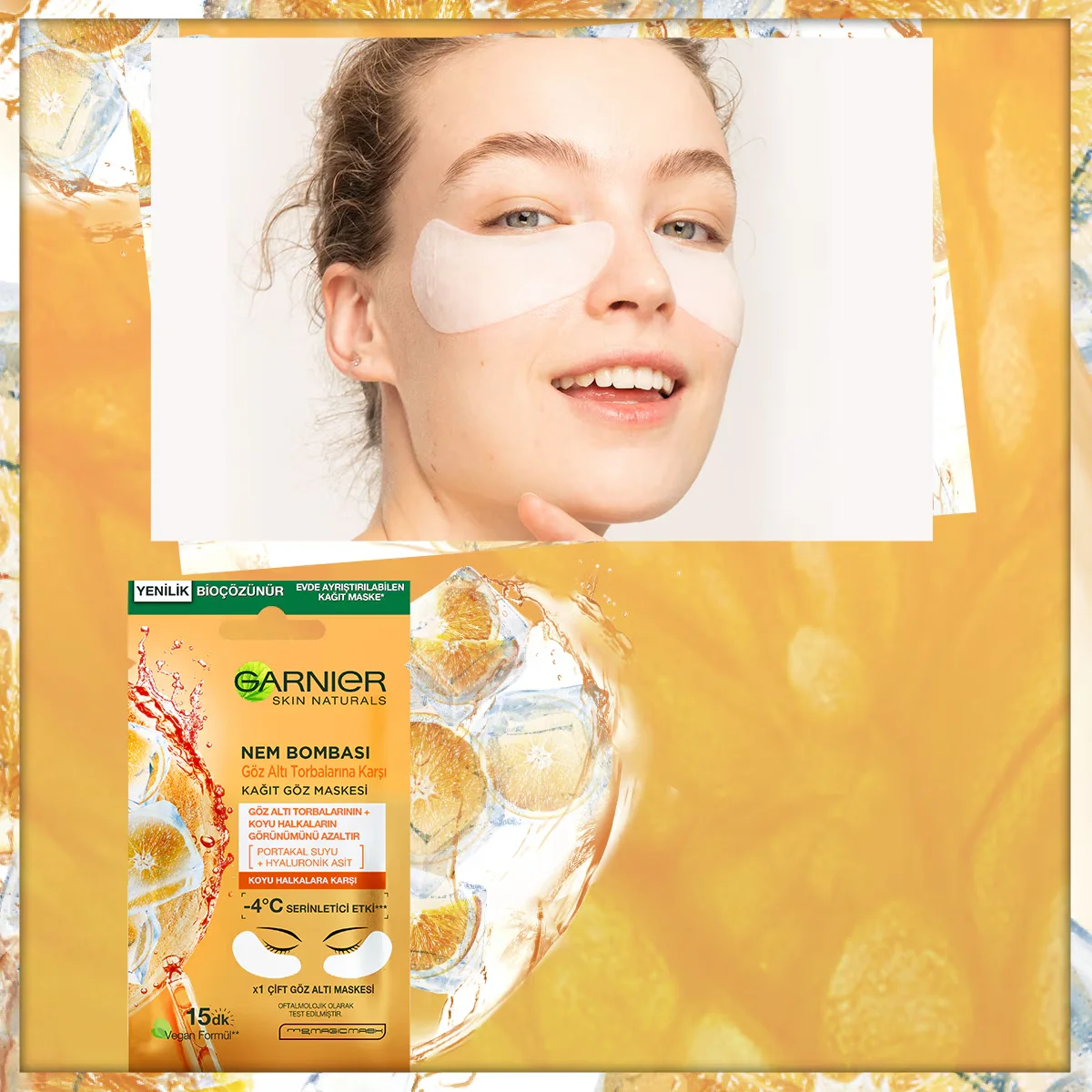 Маска для глаз Garnier Увлажняющая Бомба Освежающий Эффект 6 г