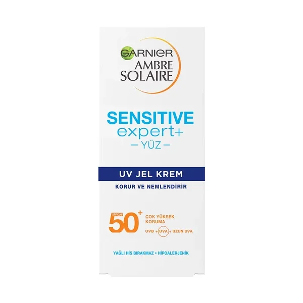Garnier Ambre Solaire SPF50+ Sunscreen Gel Cream for Sensitive Skin 50ml
