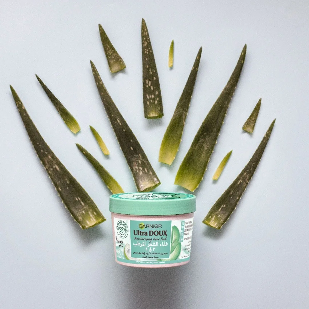 Garnier Ultra Duo Mask with Aloe Vera and Coconut 3-in-1 for Normal Hair