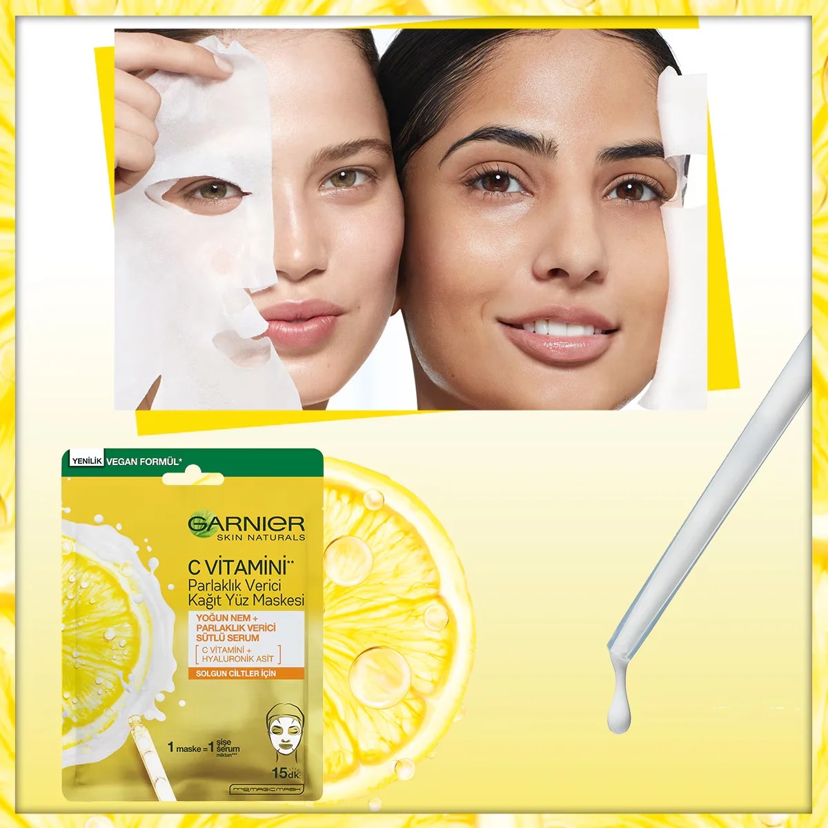 Strahlende & Frische Haut: Garnier Vitamin C Tuchmaske