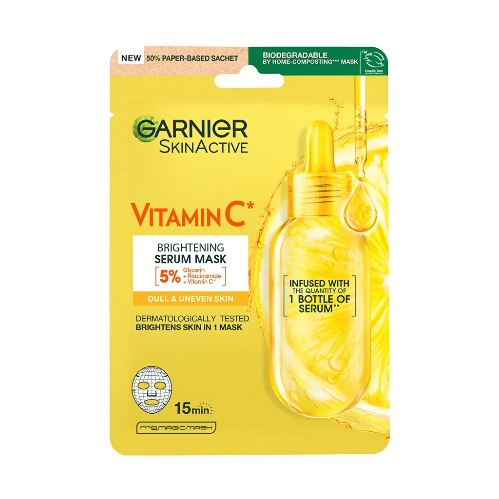 Strahlende & Frische Haut: Garnier Vitamin C Tuchmaske