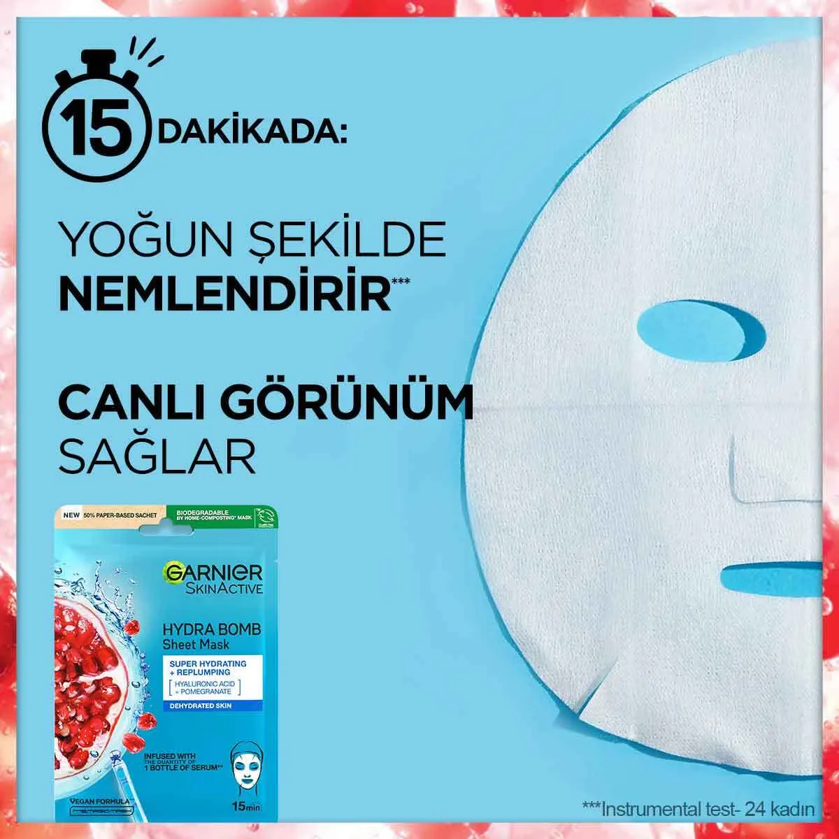 Garnier Moisture Bomb Revitalizing Sheet Face Mask 28 g