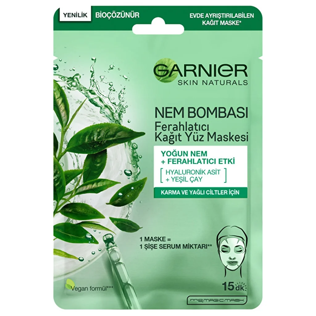 Garnier قناع غارنييه مويستشر بومب الورقي المنعش للوجه 28 جم