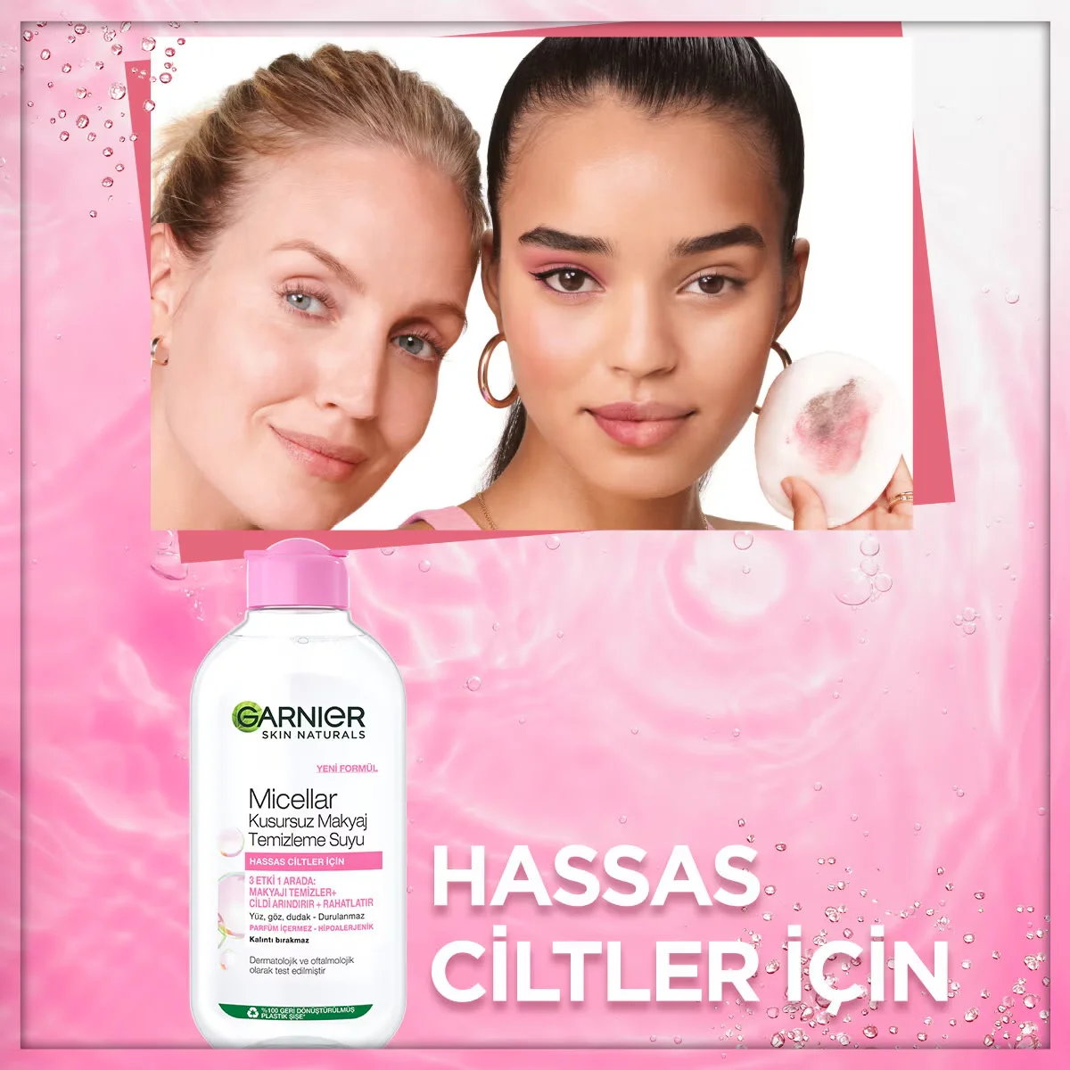 Erleben Sie makellose Haut: Garnier Mizellenwasser 200ml