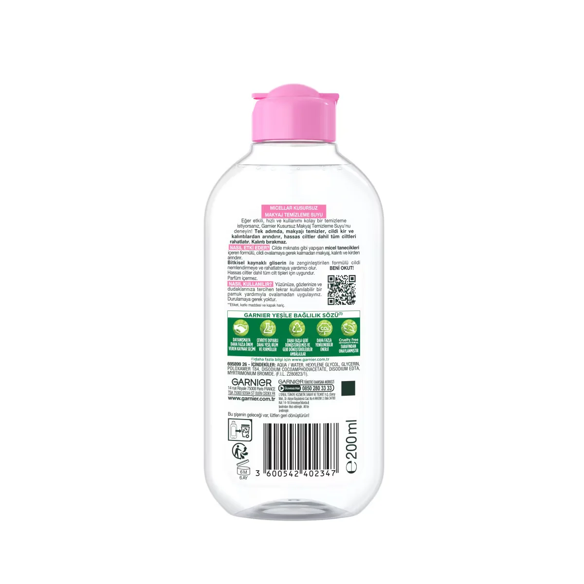 Erleben Sie makellose Haut: Garnier Mizellenwasser 200ml